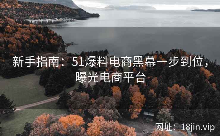 新手指南：51爆料电商黑幕一步到位，曝光电商平台