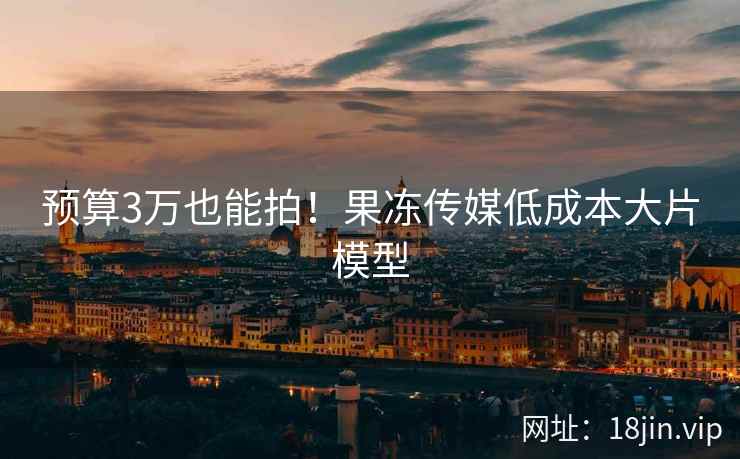 预算3万也能拍！果冻传媒低成本大片模型