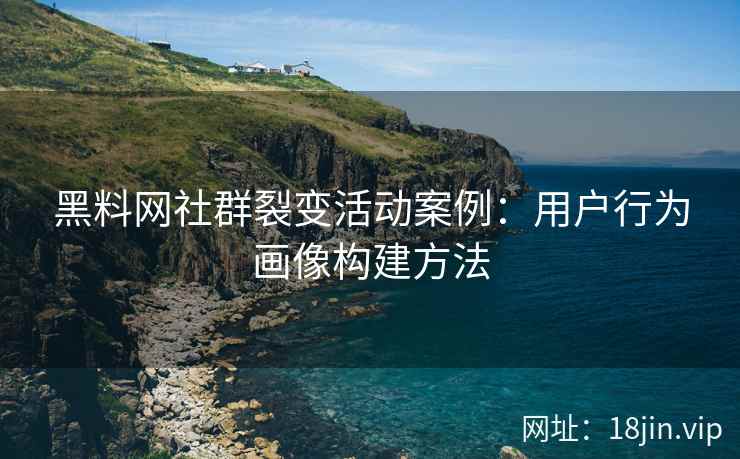 黑料网社群裂变活动案例：用户行为画像构建方法